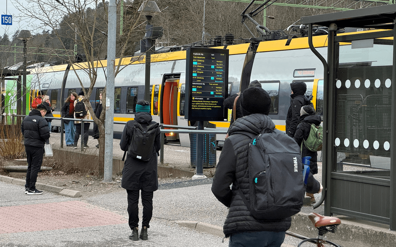 Ett spårfel ställde till det för pendlarna under tisdagen. 